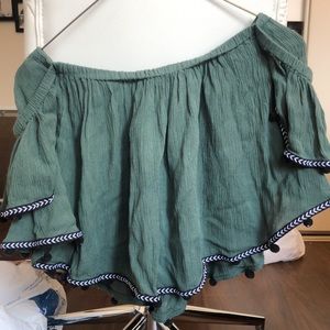 Off the Shoulder Boho Blouse Top